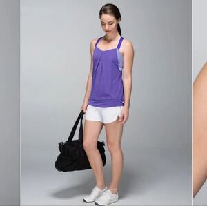 Lululemon rest less tank top with built in sports bra sz 6